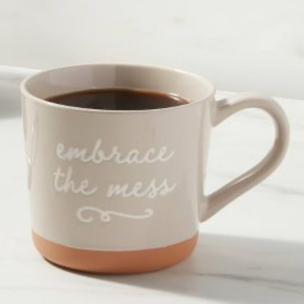 NWT 15oz Stoneware Embrace The Mess Mug - Threshold
